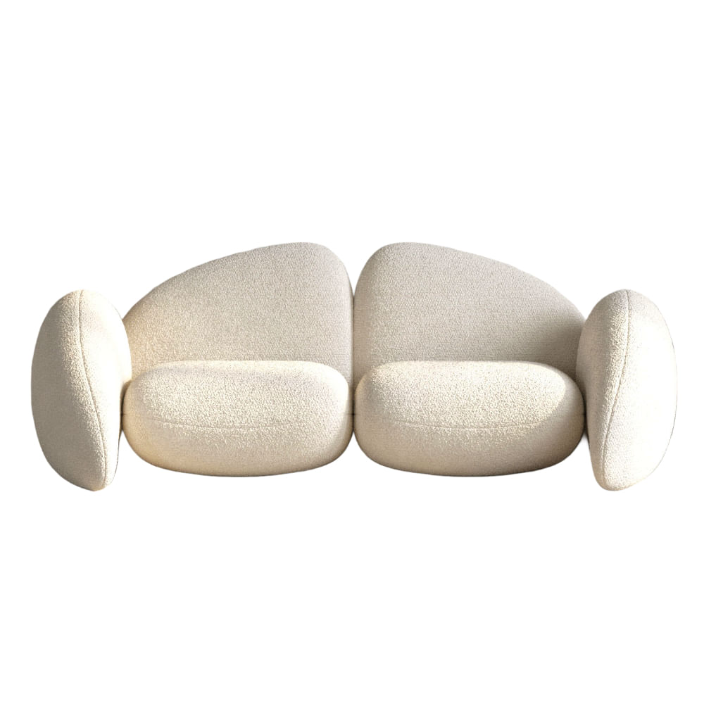 Sofa 2 Cuerpos Bakezo Blanco Shego