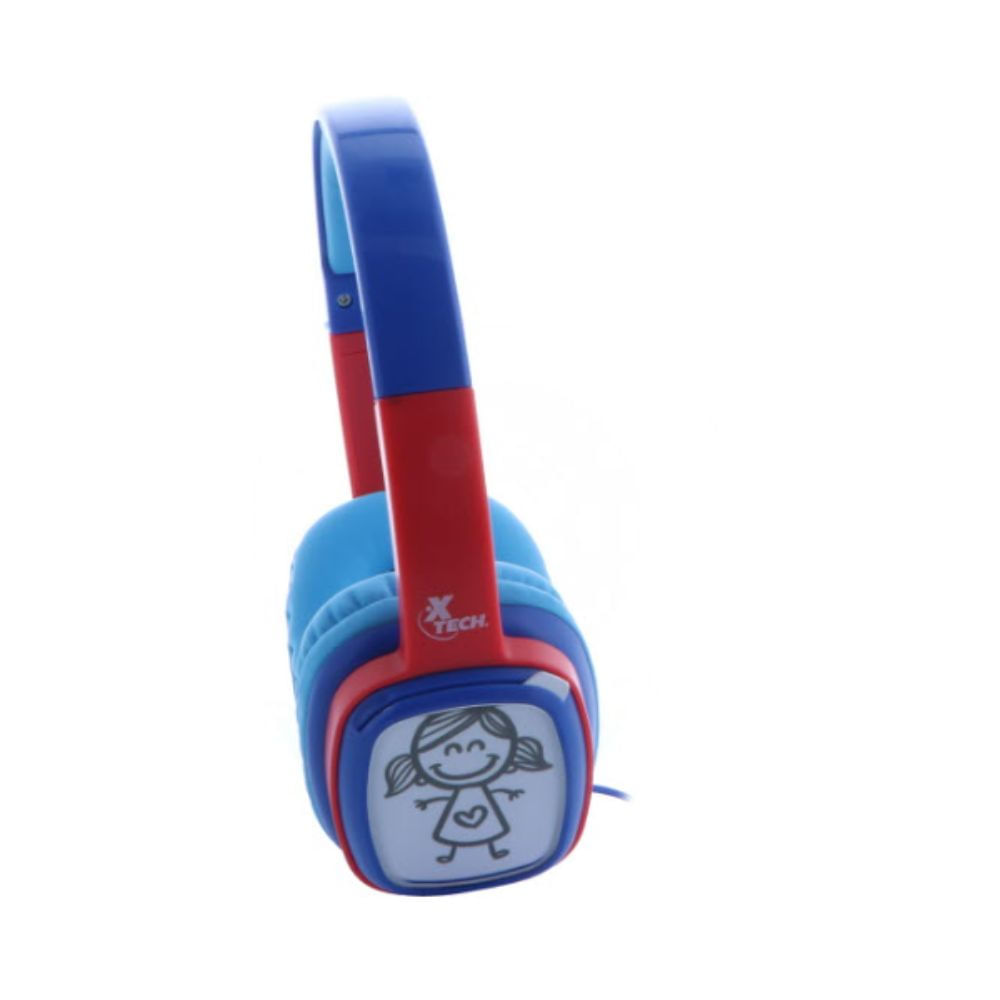 AUDIFONOS niños Xtech SoundArt Kid wrd headphone vol limit tech XTH-350OR