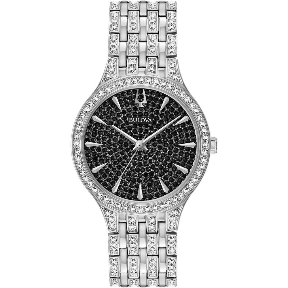 Bulova reloj mujer cuarzo cristales acero inoxidable | Plateado