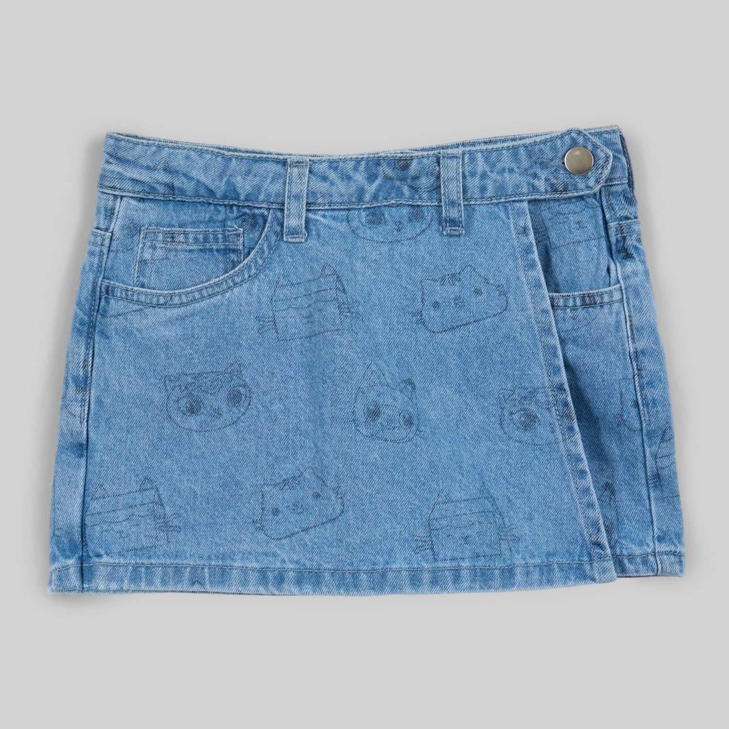 Falda Short Para Niña Gabby Dollhouse Aop Yt