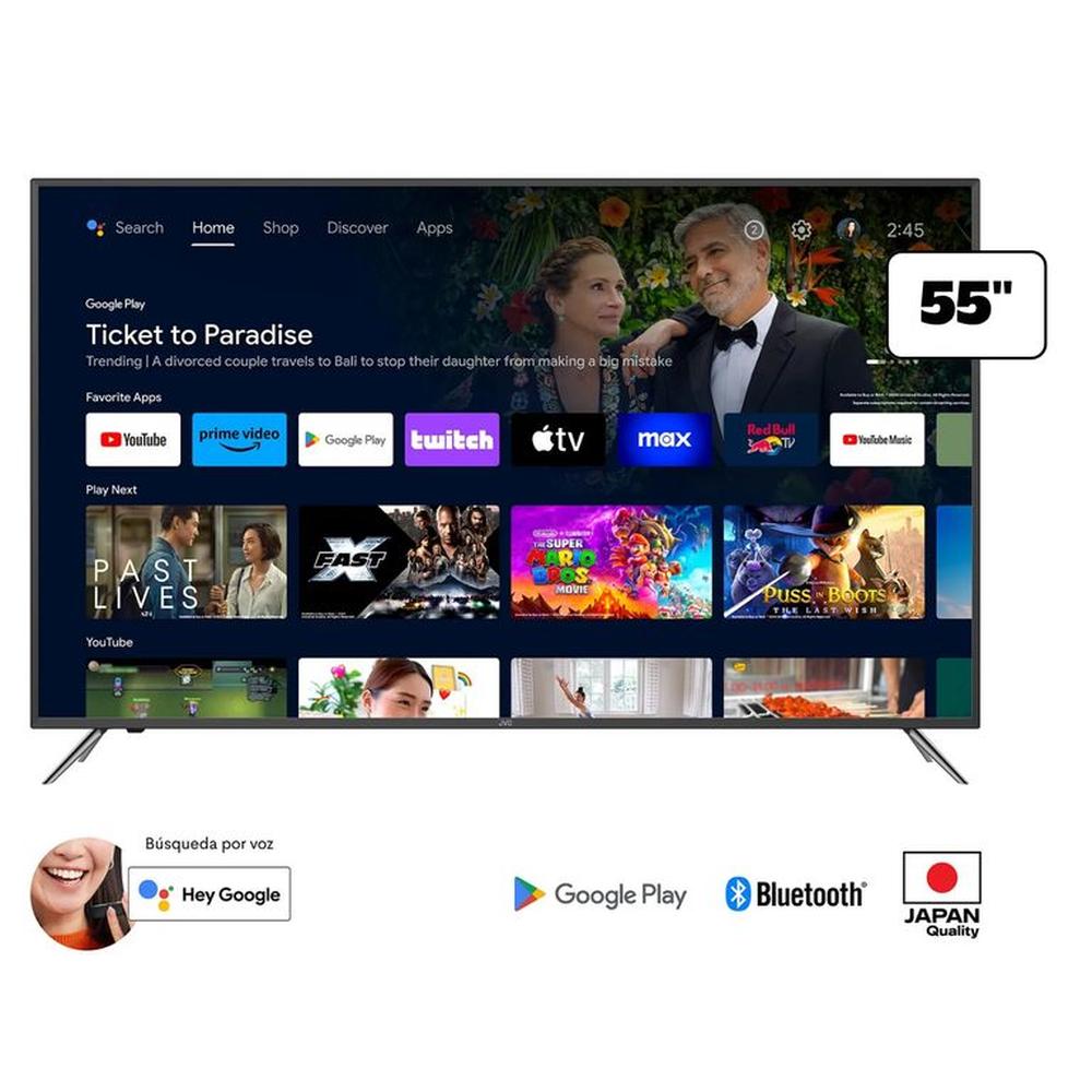TELEVISOR JVC 55 UHD 4K GOOGLE TV LT-55KB607 TELEVISOR JVC 55 UHD 4K GOOGLE TV LT-55KB607