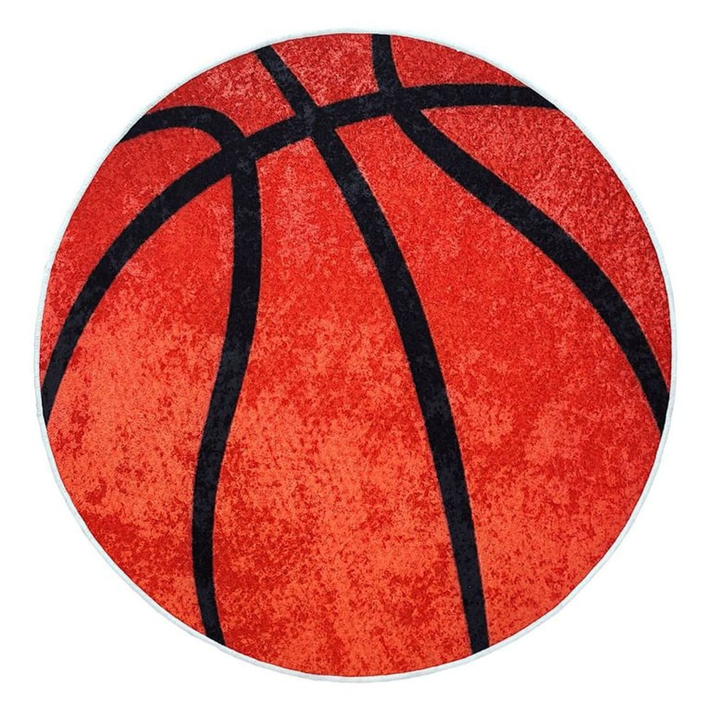 Alfombra Cicular Niños Pelota de Basketball 120 x 120cm