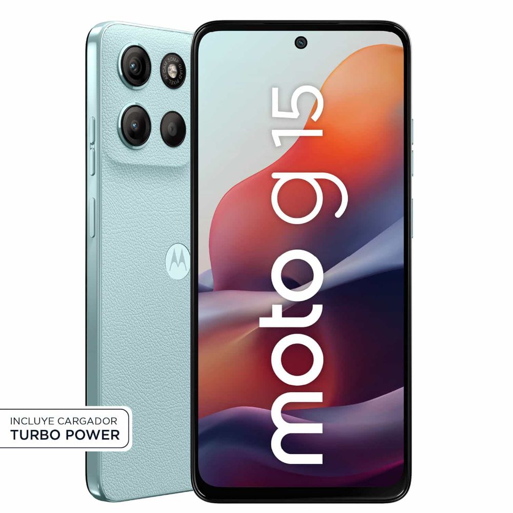 Celular 4G Motorola G15 XT2521-2 4GB 512GB 50MP Celeste