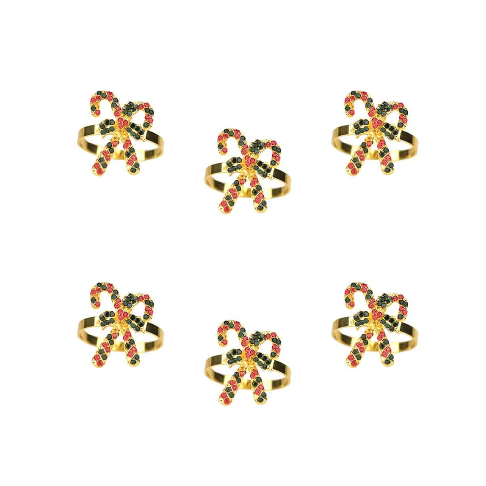 NAVIDAD - Set de 6 pcs de Aros de servilletas modelo N5