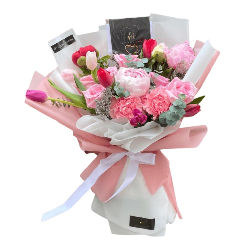 Ramo Peonías y Tulipanes - Ramo de peonias lima