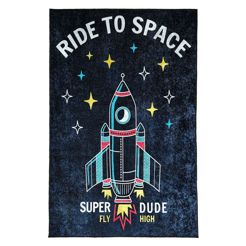 Alfombra Niños Cohete 120 x 180cm