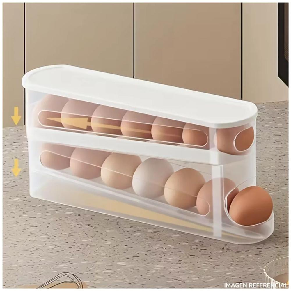 Organizador de Huevos en Cascada de 2 Niveles