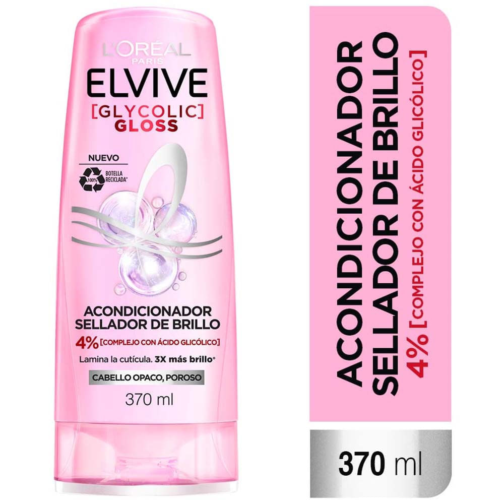 Acondicionador ELVIVE Glycolic Gloss Frasco 370ml Acondicionador ELVIVE Glycolic Gloss Frasco 370ml