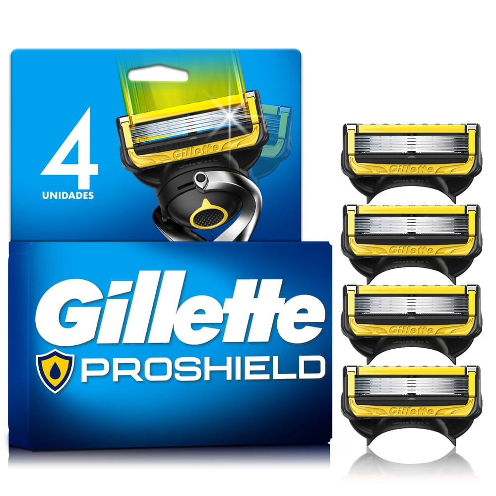 Repuestos para Afeitar GILLETTE Proshield con 5 cuchillas Blíster 4un Repuestos para Afeitar GILLETTE Proshield con 5 cuchillas Blíster 4un