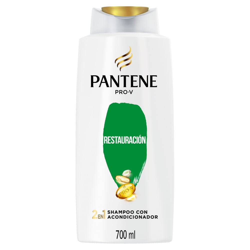 Shampoo PANTENE PRO-V Restauración con 2 en 1 Botella 700ml Shampoo PANTENE PRO-V Restauración con 2 en 1 Botella 700ml