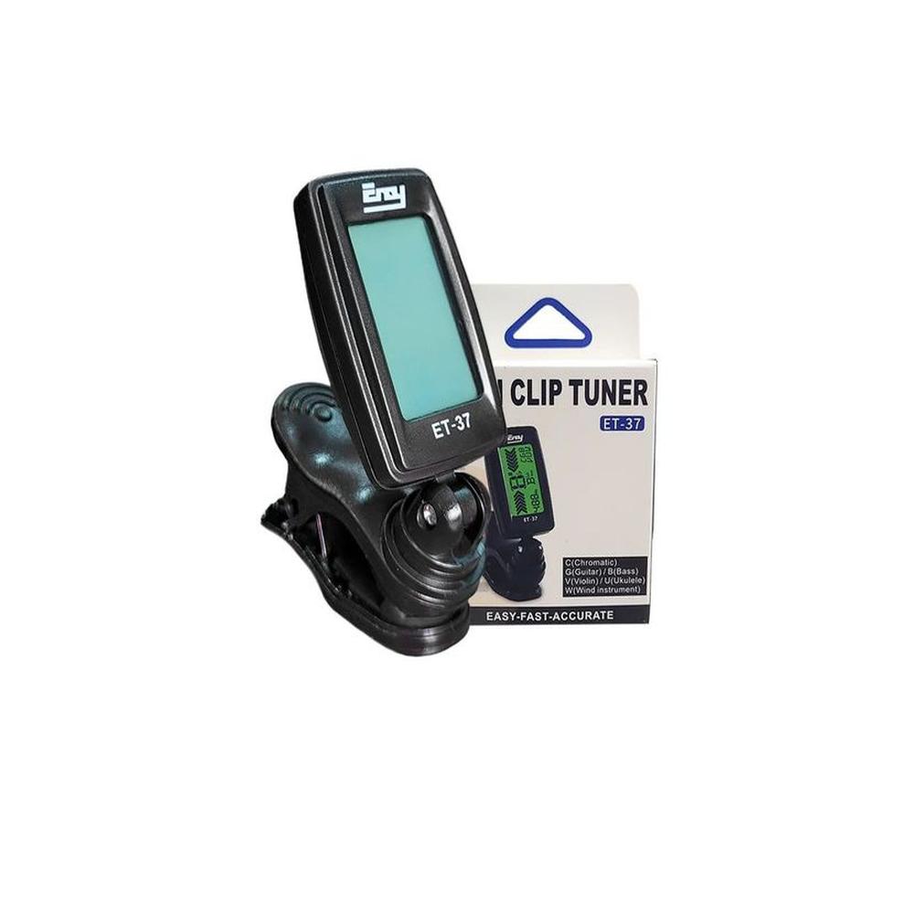 Afinador Cromático Clip Negro ENOY ET-37