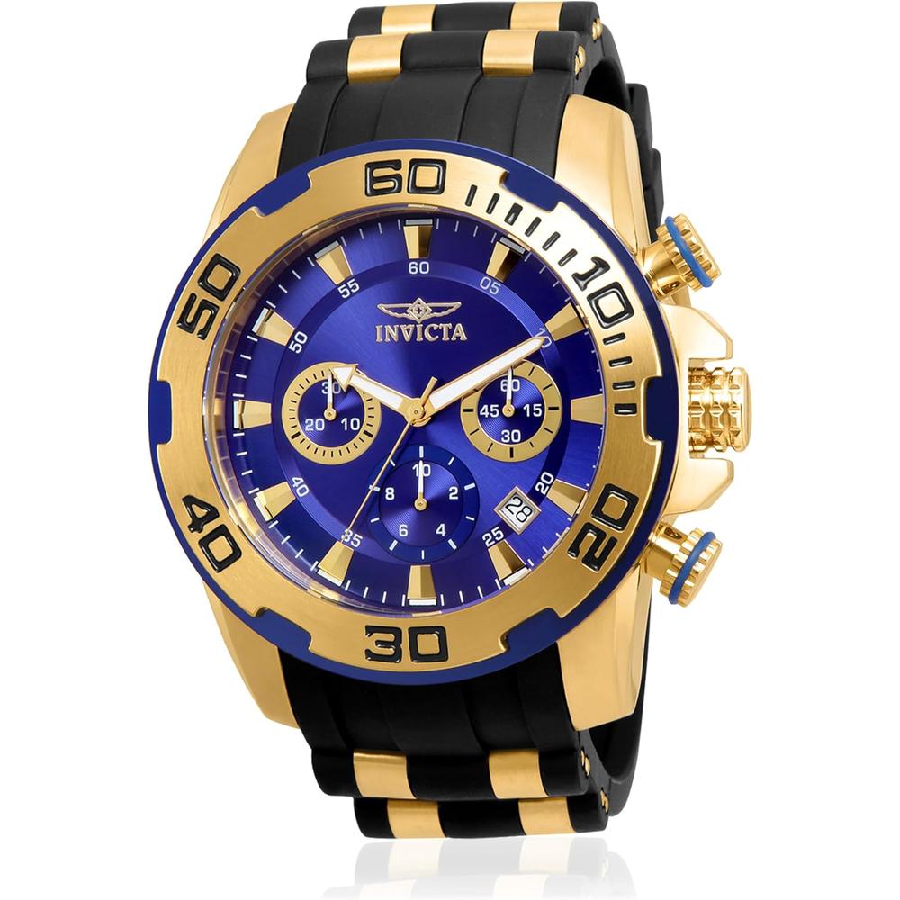 Reloj Invicta Pro Diver para hombre pantalla analógica | Dorado y Negro