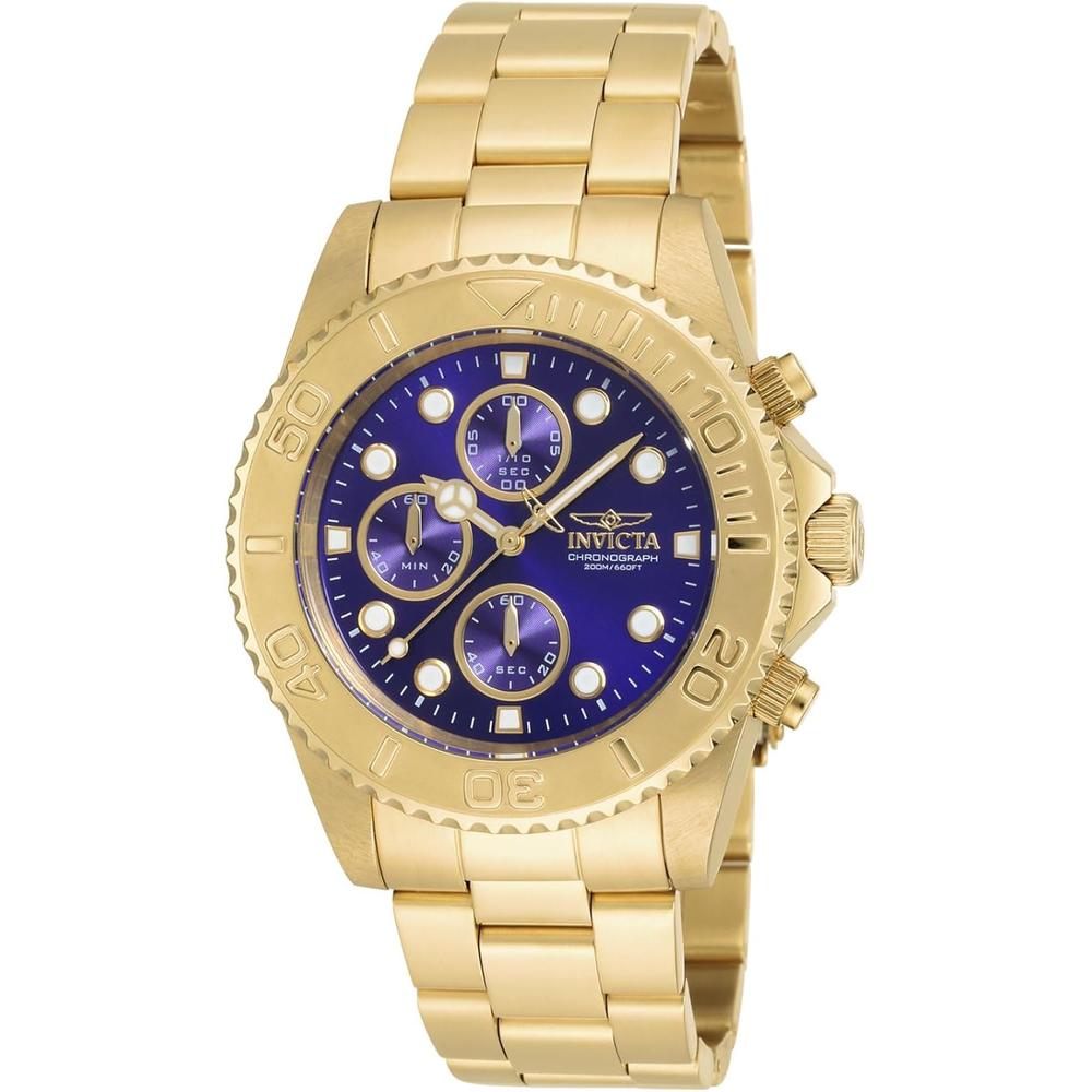 Reloj Invicta Pro Diver para hombre analógico | Oro y Azul