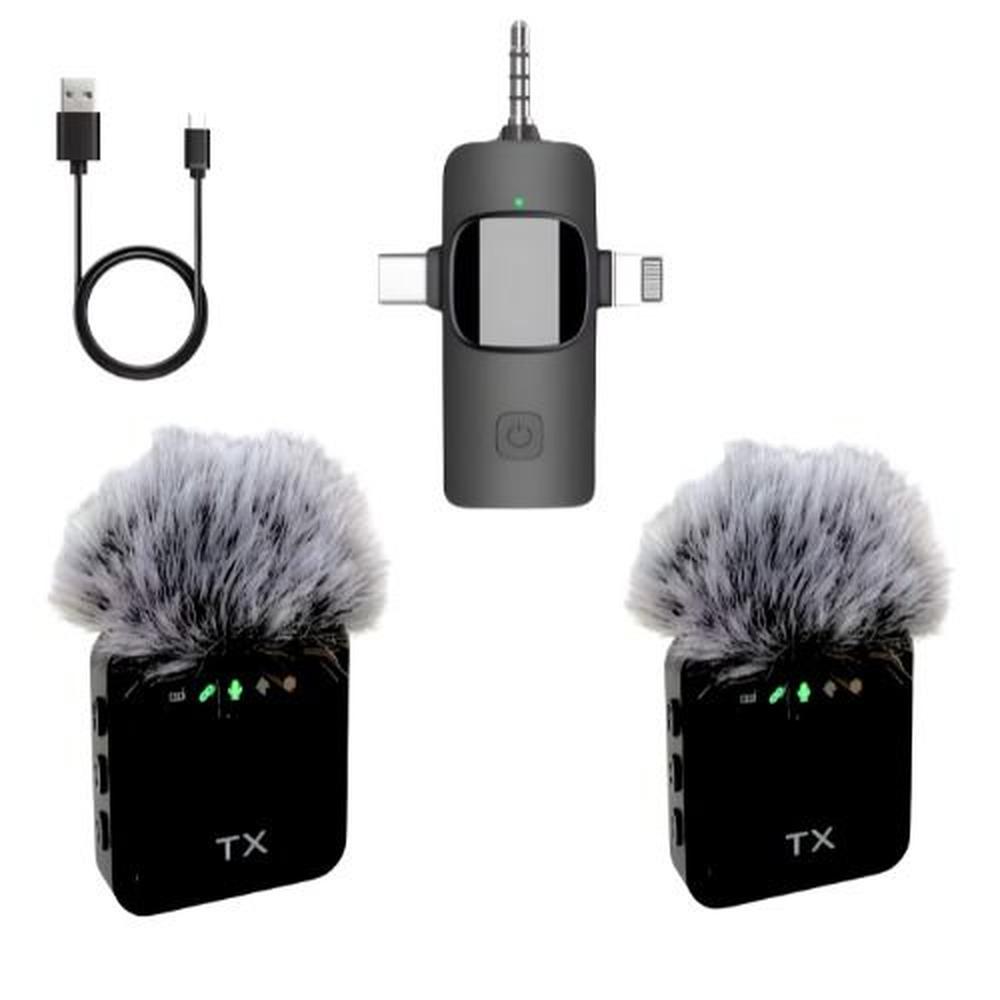 Micrófonos Inalámbricos F11-2 Negro 2 Microfonos
