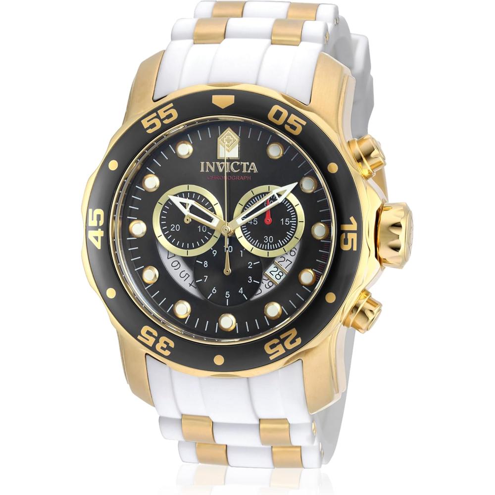 Reloj Invicta Pro Diver para hombre resitente al agua acero inoxidable | Negro y Oro