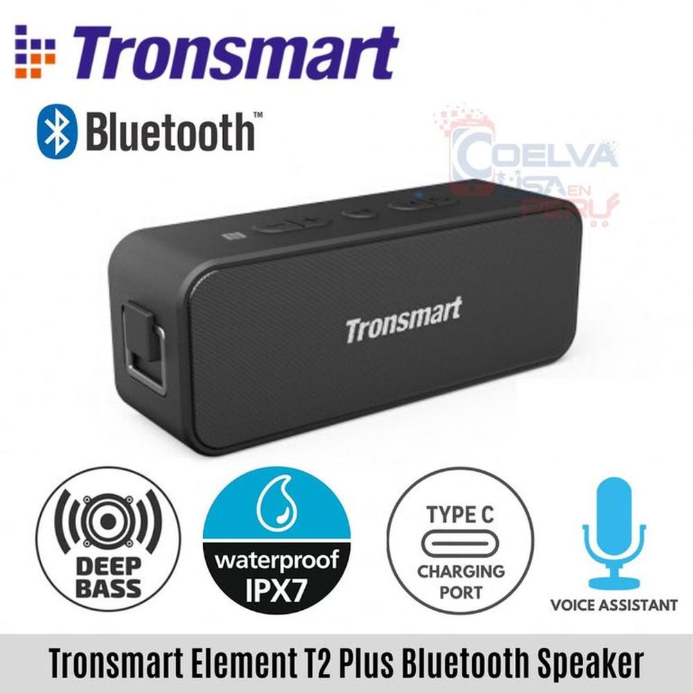 Tronsmart parlante bluetooth t2 plus 20w acuático extra bass 24 horas Tronsmart parlante bluetooth t2 plus 20w acuático extra bass 24 horas