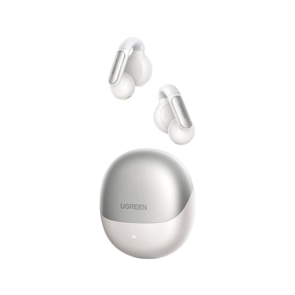 Audífonos UGREEN HiTune S5 Open Ear Clip Bluetooth 5.4 Blanco Ceramico