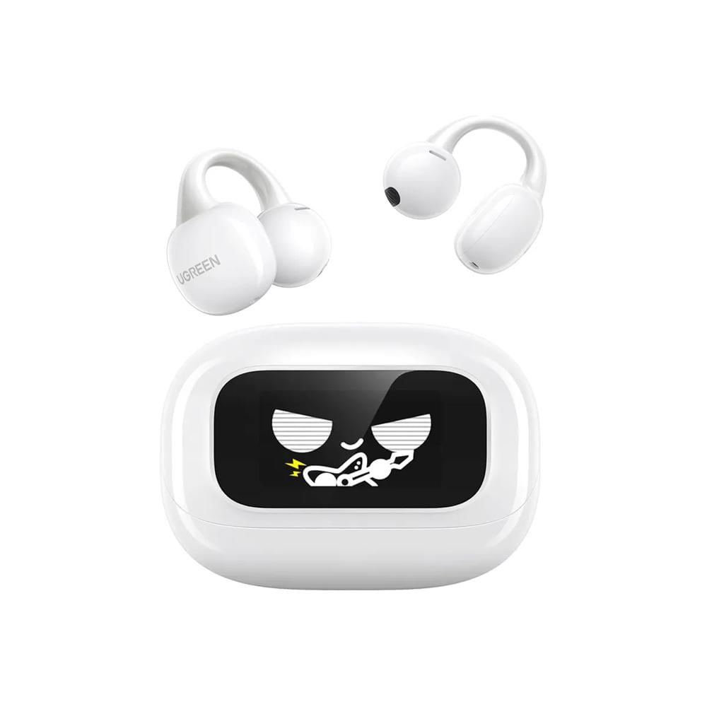 Audífonos UGREEN WS208 ClipBuds Magic True Wireless con Pantalla Interactiva