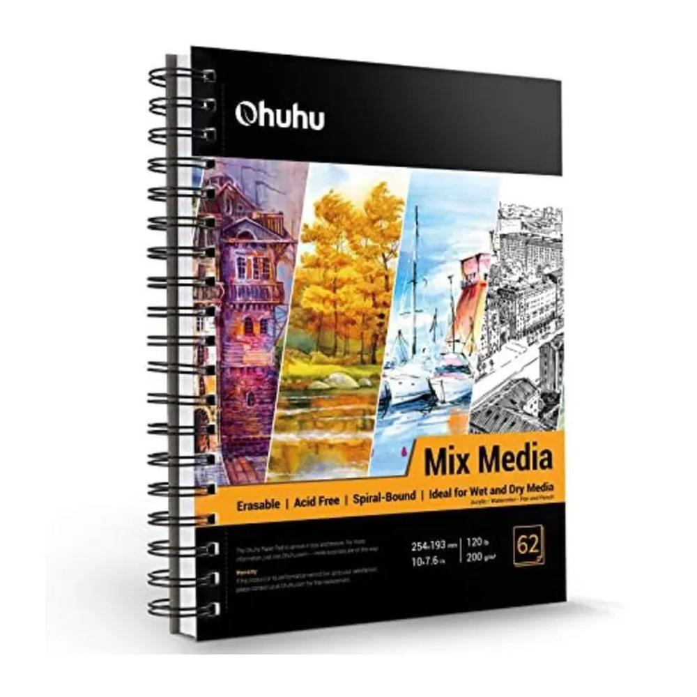 Ohuhu Mix media pad ( 25 x 19 cm, 62 hojas) Multicolor Ohuhu Mix media pad ( 25 x 19 cm, 62 hojas) Multicolor