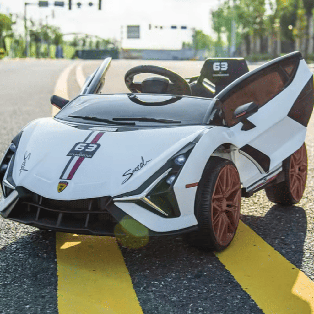 Carro para niños - Modelo LAMBO Huracan Sterrato BLANCO Carro para niños - Modelo LAMBO Huracan Sterrato BLANCO
