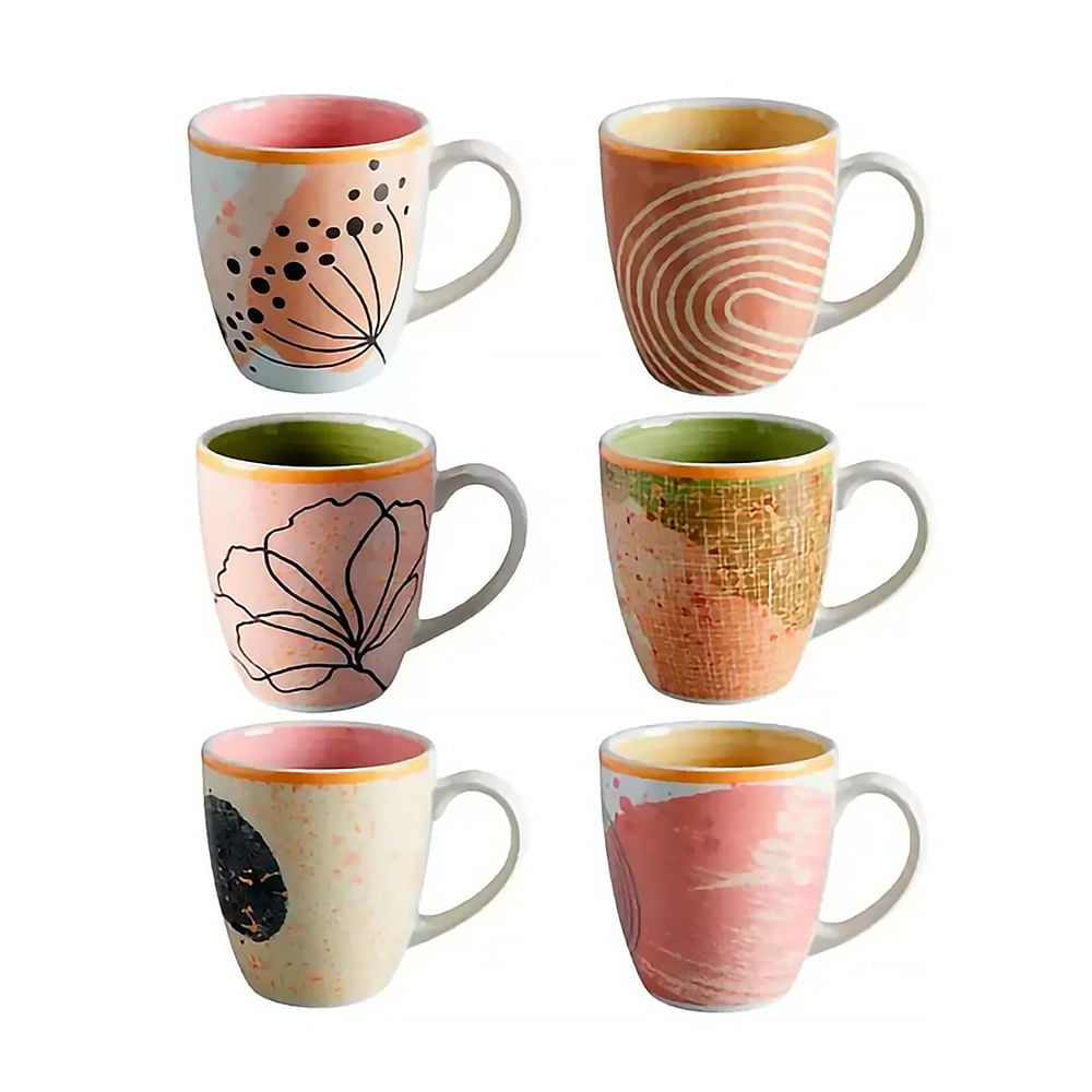 Set de 6 Tazas Mug Corona 379.7Cc Prana