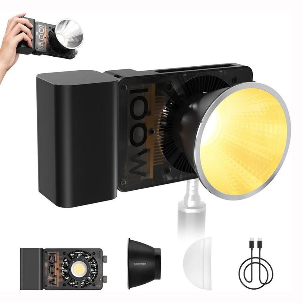 Zhiyun Cinepeer CX100 Luz de video COB de 100W Bicolor