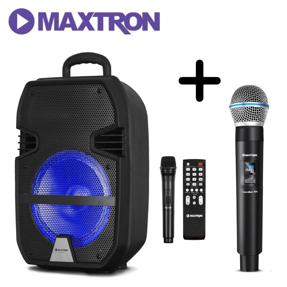 Parlante Bluetooth Maxtron Libidum MX321VB con 2 Micrófono Inalámbrico Parlante Bluetooth Maxtron Libidum MX321VB con 2 Micrófono Inalámbrico