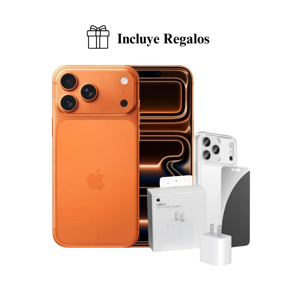 Apple iPhone 17 Pro Max Apple Intelligence 512GB (eSIM) - Cosmic Orange + Combo de Regalo