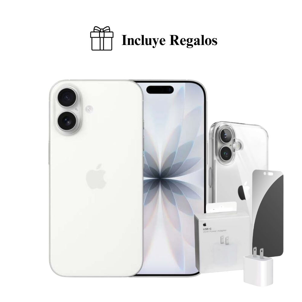 Apple iPhone 17 Apple Intelligence 256GB (eSIM) - White + Combo de Regalo Apple iPhone 17 Apple Intelligence 256GB (eSIM) - White + Combo de Regalo