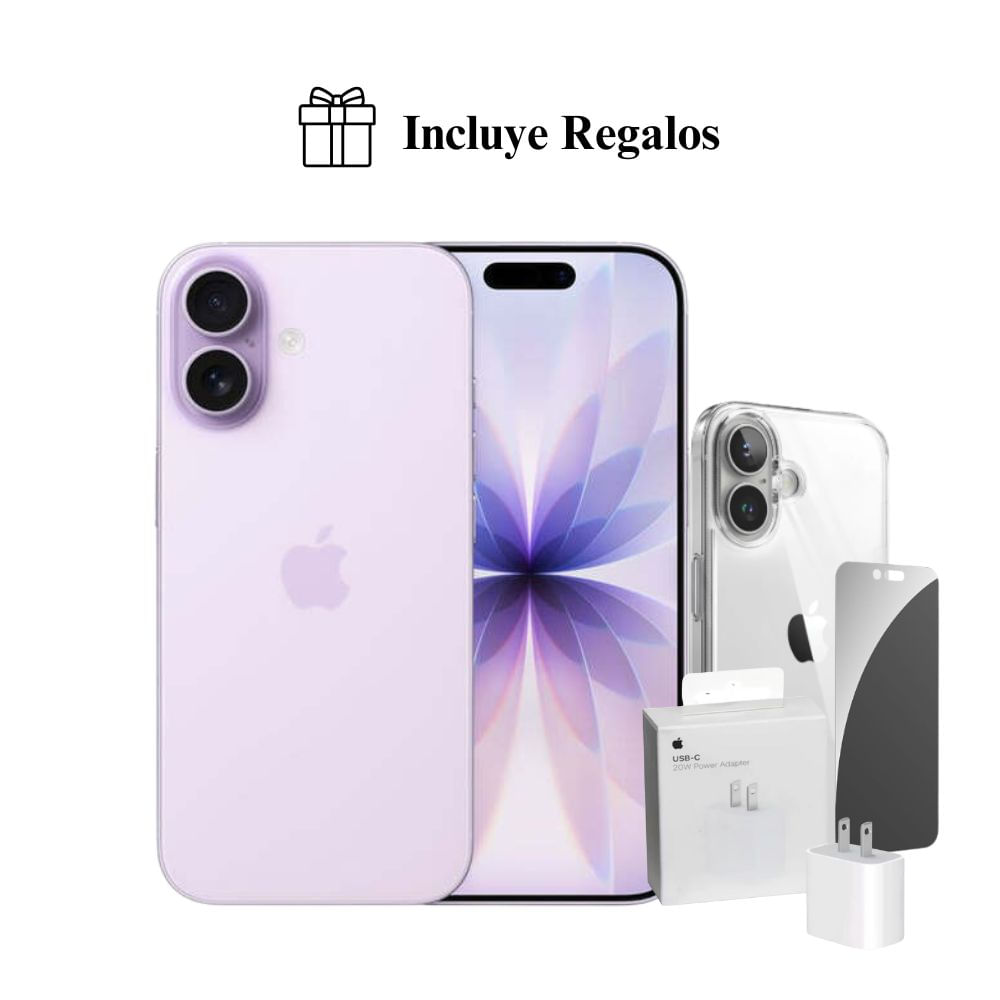 Apple iPhone 17 Apple Intelligence 256GB (eSIM) - Lavander + Combo de Regalo Apple iPhone 17 Apple Intelligence 256GB (eSIM) - Lavander + Combo de Regalo