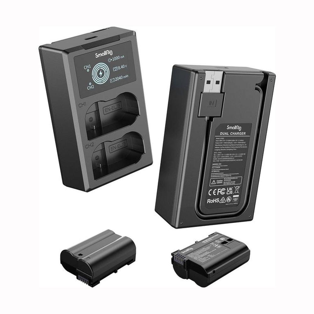 Baterías SmallRig EN-EL15 y Cargador para Cámara Nikon