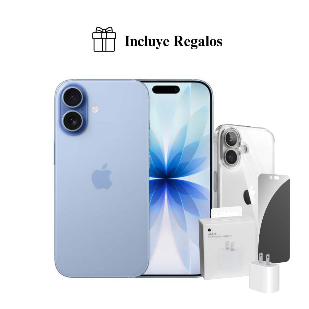 Apple iPhone 17 Apple Intelligence 256GB (eSIM) - Blue Mist + Combo de Regalo Apple iPhone 17 Apple Intelligence 256GB (eSIM) - Blue Mist + Combo de Regalo
