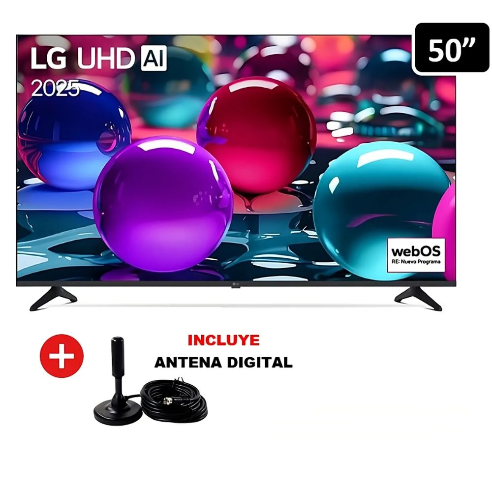 Televisor LG 50"" UHD 4K ThinQ AI 50UA7300 + Antena Digital