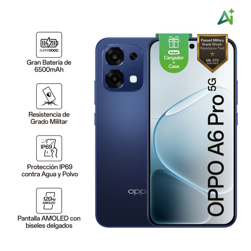 Oppo A6 Pro 5G 256GB Azul