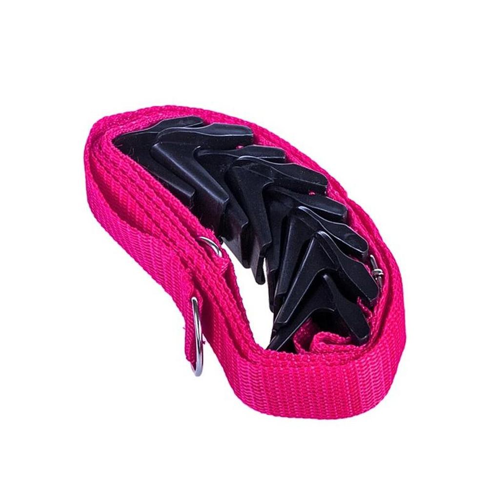 Rack Organizador Colgador Carteras Gorros 7 Ranuras ROSADO