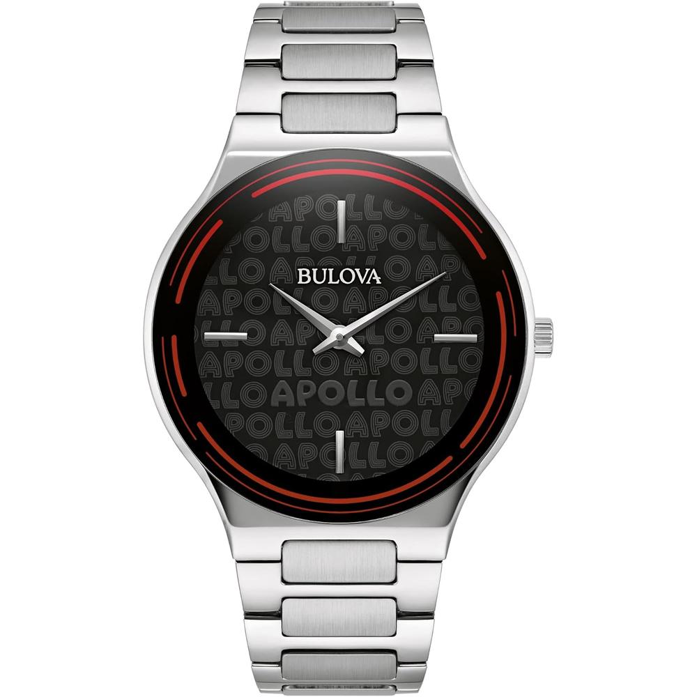 Bulova reloj Apollo Theater de edición especial cuarzo 3 agujas | Negro
