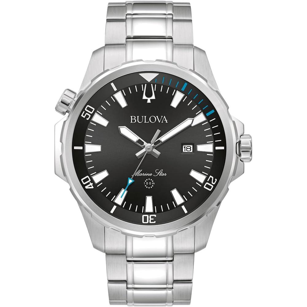 Bulova reloj Marine Star de hombre serie B acero esfera con efecto rayos de sol | Plata