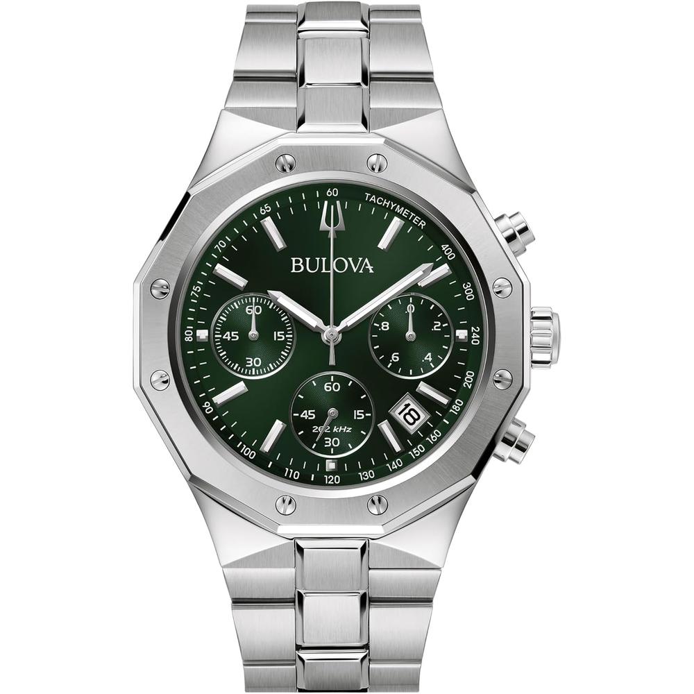 Bulova reloj clásico hombre cronógrafo cuarzo 6 agujas | Plata
