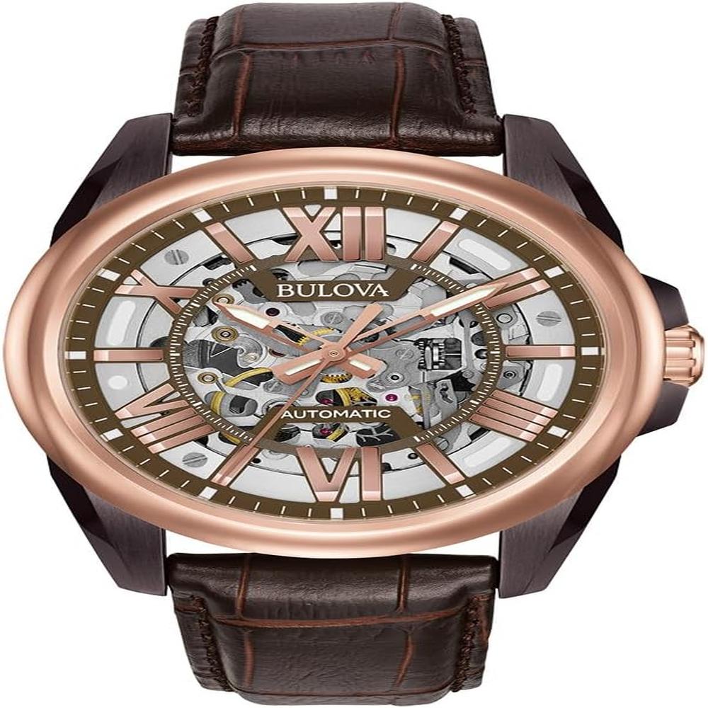 Bulova reloj automático hombre con correa | Marrón