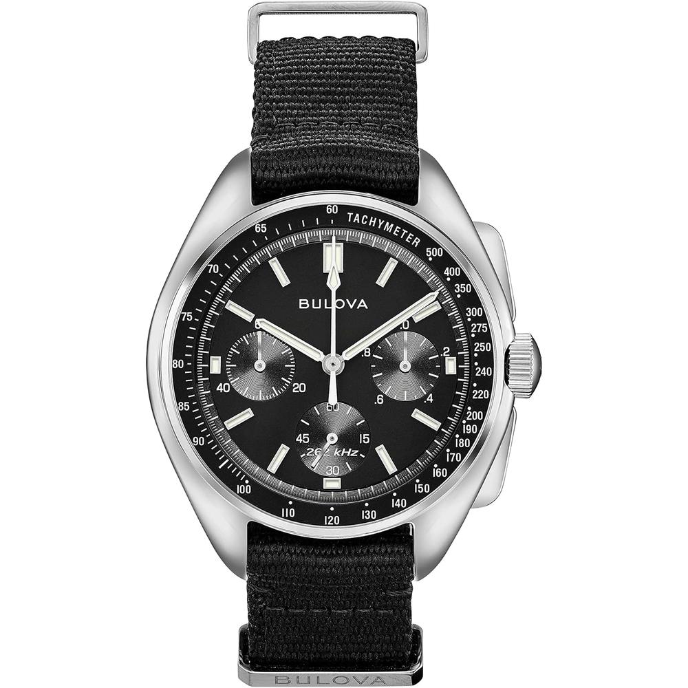 Bulova reloj Archive hombre cronógrafo Lunar Pilot 6 agujas | Negro