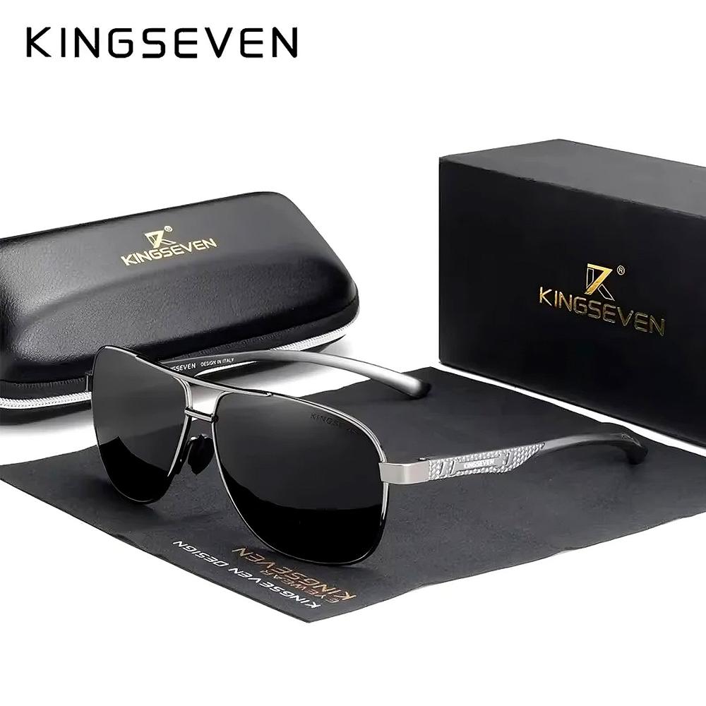 Lentes De Sol Gafas Kingseven 7188 Aviador Proteccion Uv Unisex