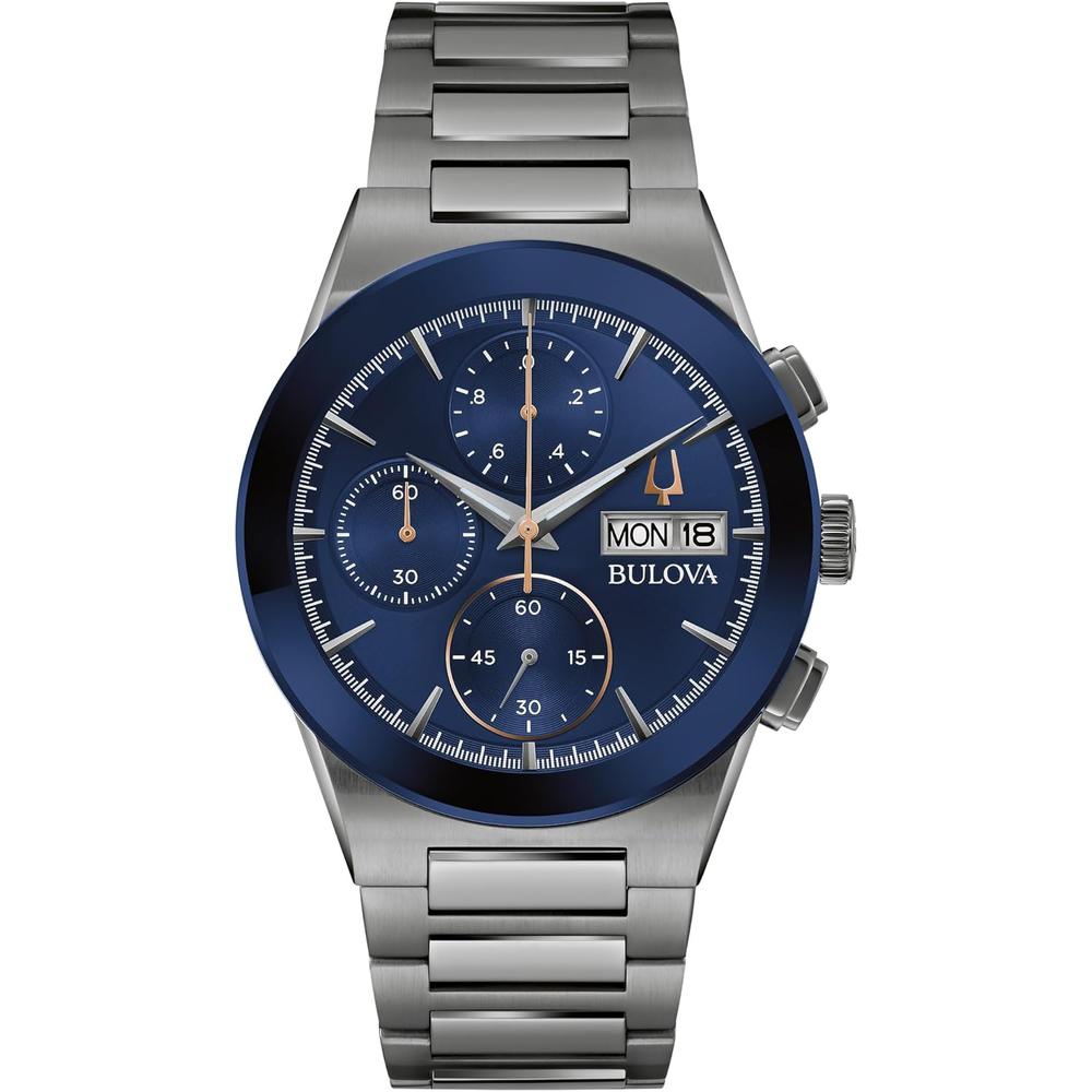 Bulova reloj Modern Millenia hombre cronógrafo cuarzo 6 agujas día/fecha | Carbón