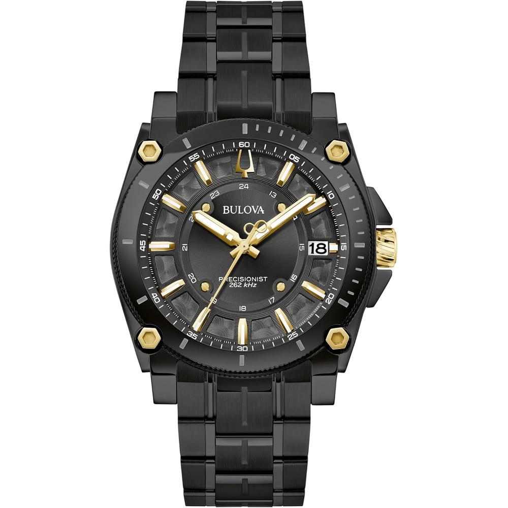 Bulova reloj Icon hombre cuarzo alto rendimiento cronógrafo 3 agujas negro | Negro