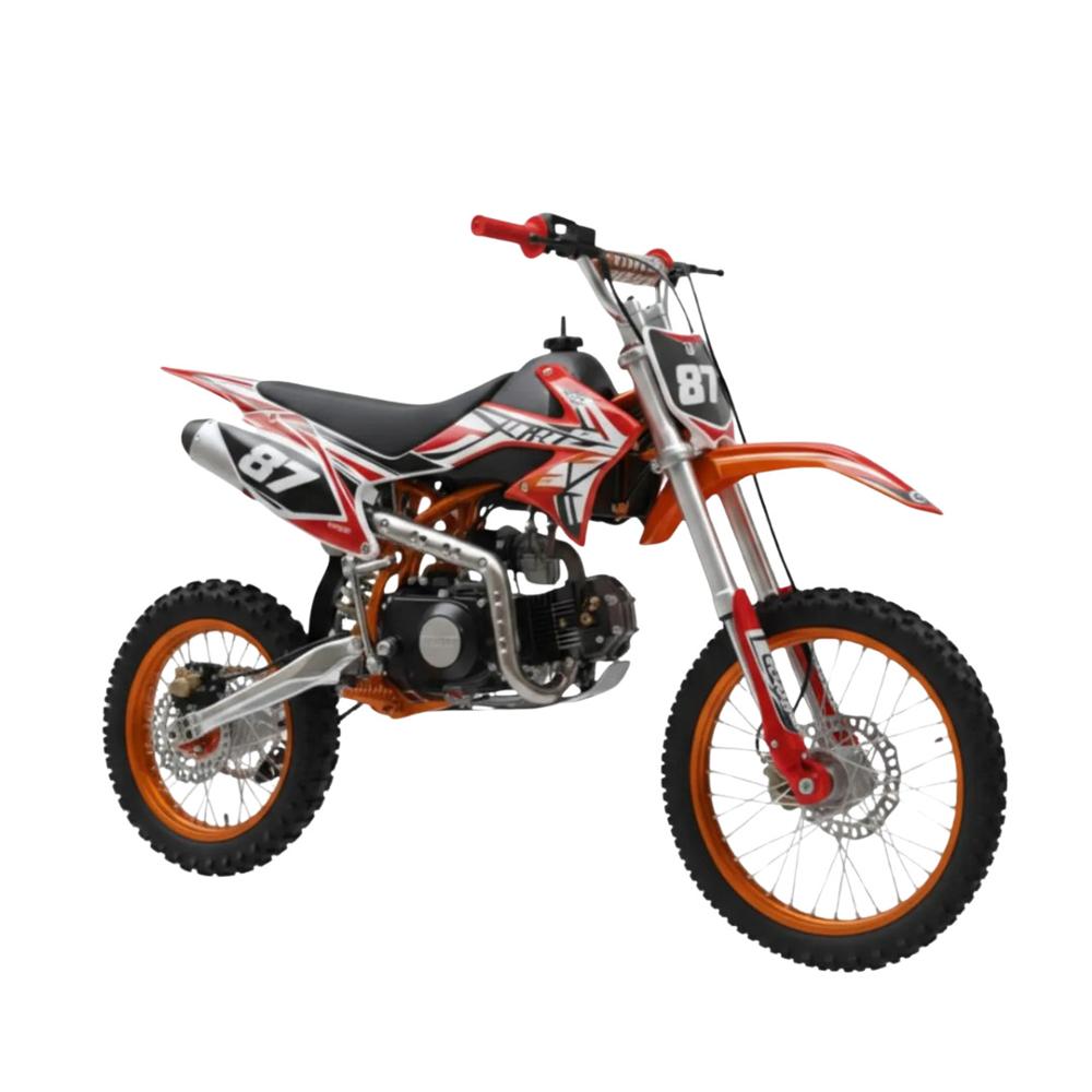 MOTO CROSS PARA ADOLESCENTES ELECTRICA 125CC 4 TIEMPOS TODO TERRENO ROJO