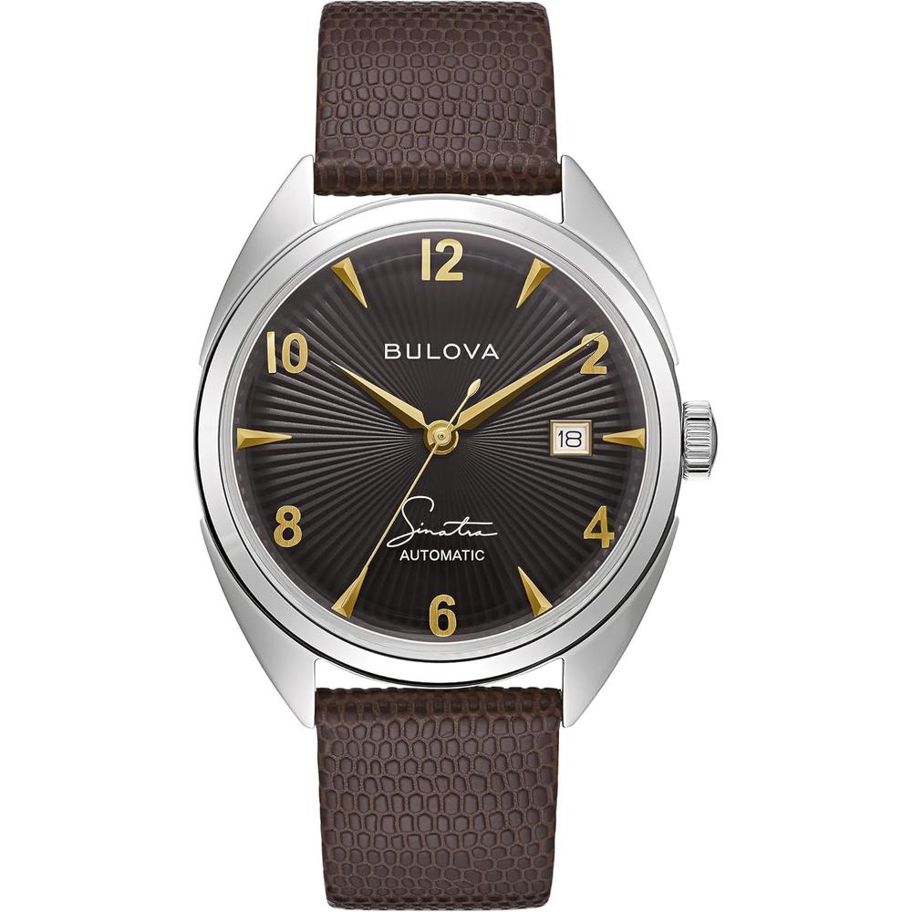 Bulova reloj Frank Sinatra Fly Me to the Moon de hombre automático 3 agujas | Marrón