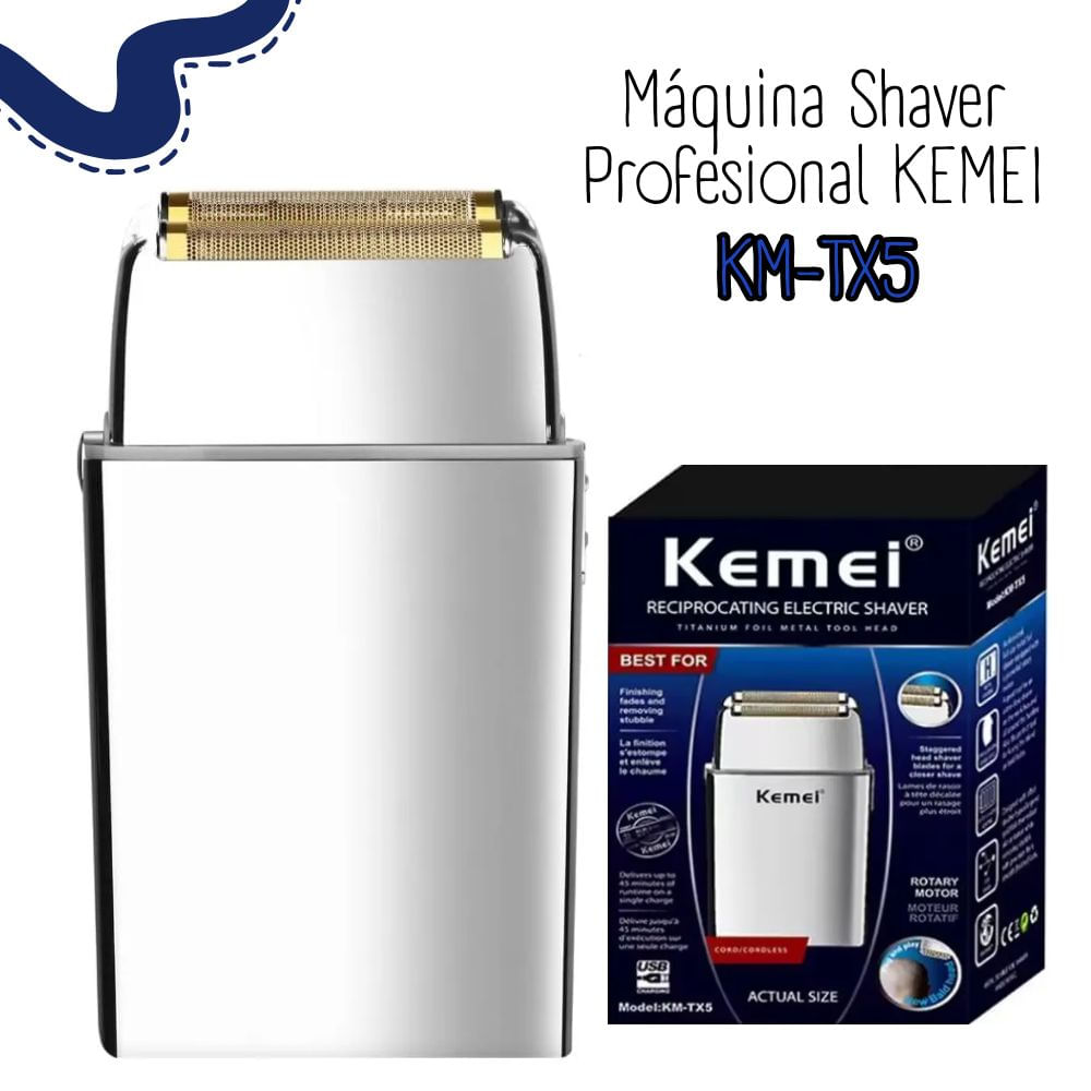 Shaver Kemei Recargable KM TX5