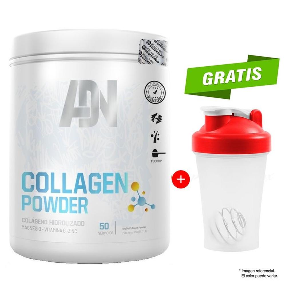 Collagen Powder 500g colageno hidrolizado Naranja Adn Nutrition