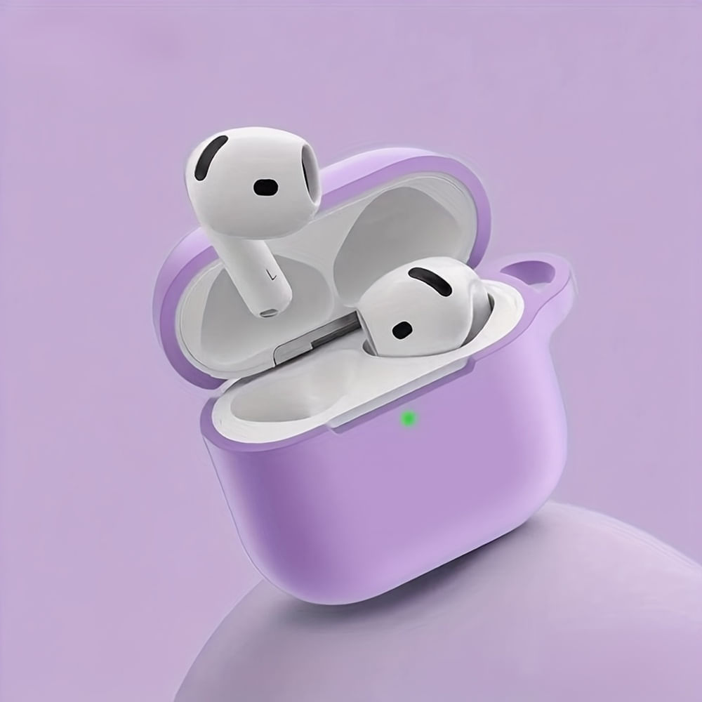 Case Moket para Airpods 4ta Gen Lila