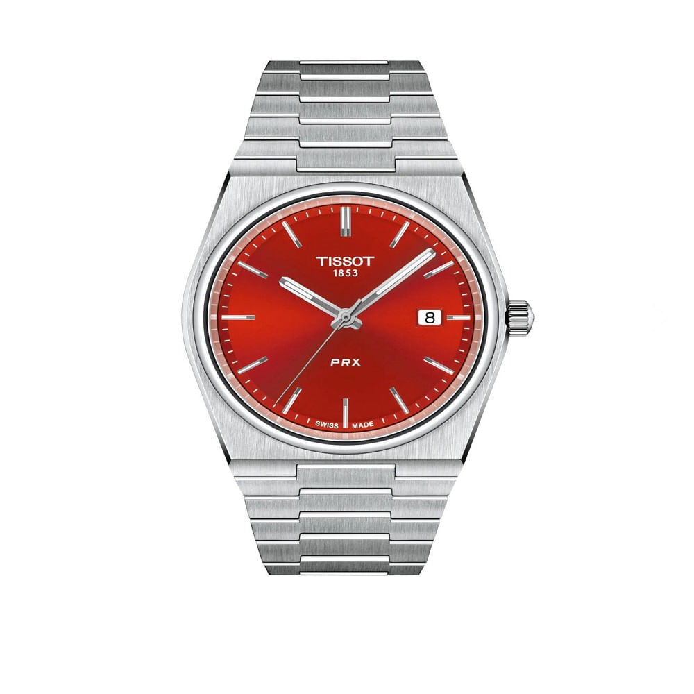 RELOJ TISSOT QUARZO CARATULA EN ROJO