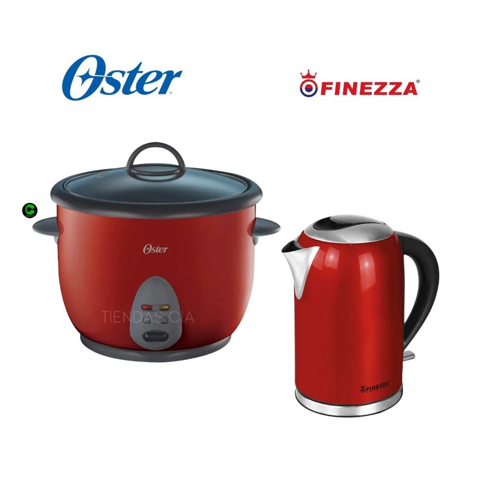 Combo Hervidor  Finezza FZ-630H 2L y Olla Arrocera Oster